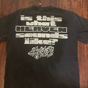 Black Graphic Tee with Bold Print